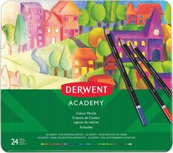 Zdjęcie Kredki Derwent Academy Metalowe Pudełko 24 Szt. - Szydłów