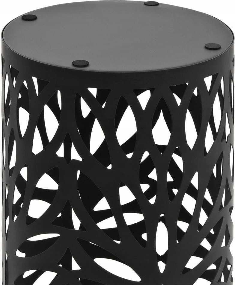 Stojak na parasole, design w liście, stalowy, czar - zdjęcie 3 Stojak na parasole, design w liście, stalowy, czar