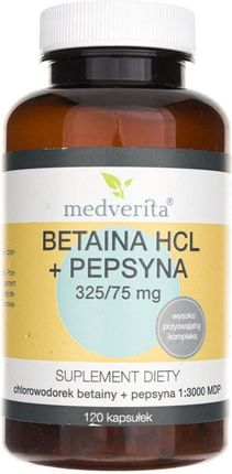 Betaina Hcl + Pepsyna 120Kaps