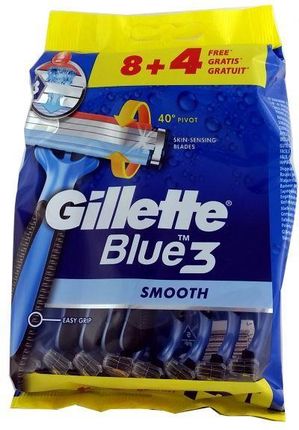 Gillette Blue 3 Smooth Jednorazowe Maszynki Do Golenia 12Szt