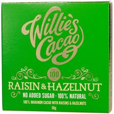 Zdjęcie Willie'S Cacao Czekolada Rodzynki I Orzechy Laskowe Raisin & Hazelnut 50G - Kołobrzeg