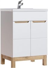 Zdjęcie Zestaw Szafka z Umywalką 60 cm Bali Biały Połysk - Stargard