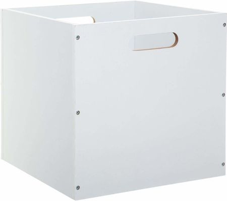 5Five Simple Smart Pojemnik Drewniany Do Przechowywania Biały 31x31cm