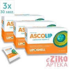 Ascolip Liposomalna witamina C 1000mg 3x30 saszetek - zdjęcie 1