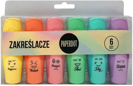 PD zakreślacze, Fancy, 6 kolorów