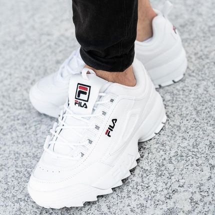 Sneakersy fila disruptor low 1010262.1 fg white clearance
