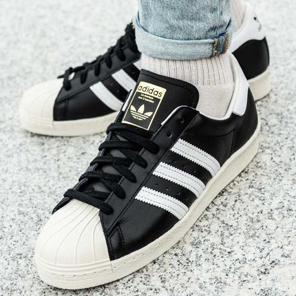 Adidas superstar czarne outlet na nogach