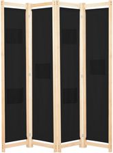 Zdjęcie vidaXL Parawan 4Panelowy Czarny 160X170X4 Cm Tkanina - Reda