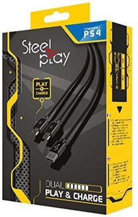 Steelplay Dual Play & Charge Cable Do PS4 JVAPS400040