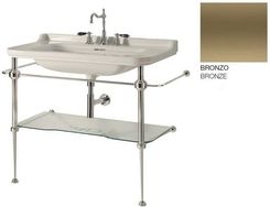 Zdjęcie Kerasan Waldorf Konsola Pod Umywalkę 120 Stelaż Z Półką Szklaną Brąz Bronzo 9203K3 - Będzin