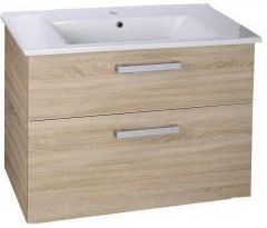 Aqualine Vega Szafka Umywalkowa 100Cm 2 Szuflady Dąb Platin