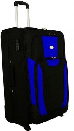 Duża walizka PELLUCCI 1003 L Czarno Niebieska - czarny || niebieski
