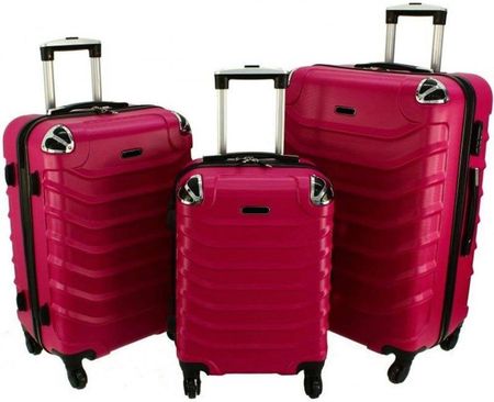 Zestaw 3 walizek PELLUCCI 730 Różowe - różowy
