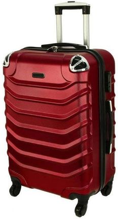 Średnia walizka PELLUCCI 730 M Bordowa - bordowy