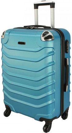 Mała kabinowa walizka PELLUCCI 730 S Metaliczno Niebieska - metaliczny niebieski