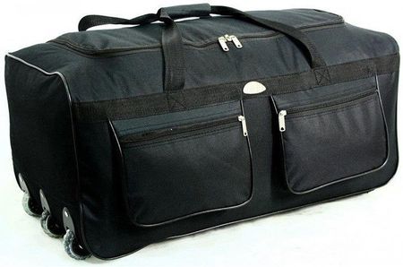 Duża torba podróżna na kołach PELLUCCI A4 Czarna - czarny