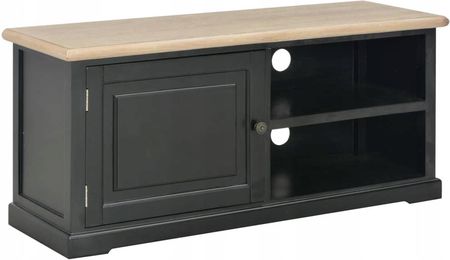 Szafka pod Tv, czarna, 90x30x40 cm, drewniana 2498