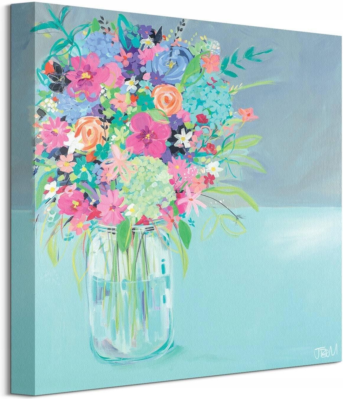 Bell Letnie Kwiaty Obraz na płótnie 40x40 cm Opinie i