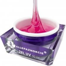 Allepaznokcie Żel do paznokci żel budujący Jelly Pink Glass 50 ml