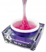 Allepaznokcie Żel do paznokci żel budujący Jelly Pink Glass 15 ml