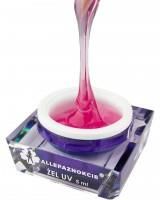 Allepaznokcie Żel do paznokci żel budujący Jelly Pink Glass 5 ml