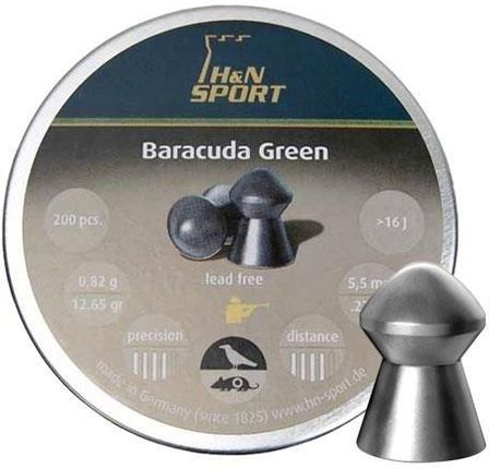H&N Sport Śrut Diabolo Baracuda Green 5,5Mm 200Szt