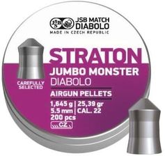 Zdjęcie Jsb Match Diabolo Śrut Jumbo Monster Straton 5,51 200 - Chocianów