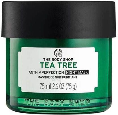 The Body Shop Tea Tree Maska Przeciw Niedoskonałościom Na Noc 75Ml