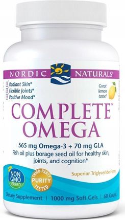 Nordic Naturals Complete Omega 565 Mg, Cytryna, 60 kaps