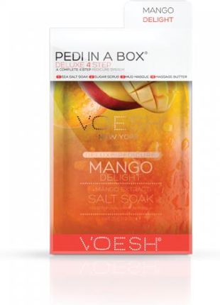 VOESH New York VOESH Mango Delight Pedi In A Box Deluxe Zestaw Do Pedicure 4 Kroki