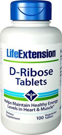 Life Extension D-Ribose D-Ryboza 100 tabl wege