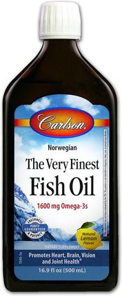 CARLSON Norwegian The Very Finest Fish Oil 1600mg Omega-3s 500ml