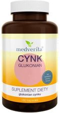 Zdjęcie Medverita Cynk Glukonian 15mg 180 kaps  - Żarów