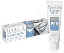 Rocs Pro Brackets & Ortho Ortodontyczna Pasta Do Zębów O Łagodnym Smaku Mięty 100Ml