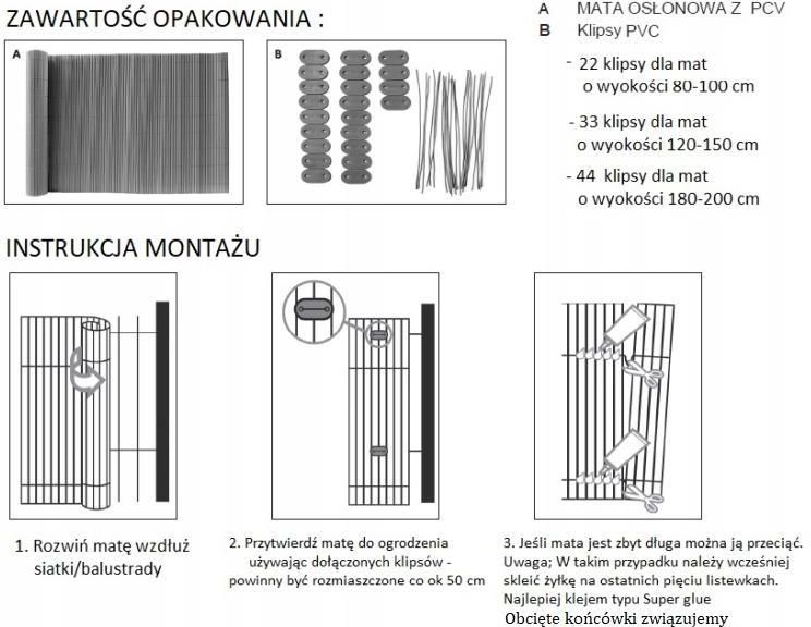 Dwustronna Mata Pcv Balkonowa 1 X 5m Antracyt Ceny I Opinie Ceneo Pl