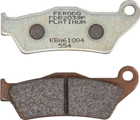 Ferodo Klocki Hamulcowe Tył Przeznaczenie: Droga Materiał: Platinum-P 94X37X8 6Mm Bmw K R; Moto Guzzi California 850-1300 1994- Fdb2039P