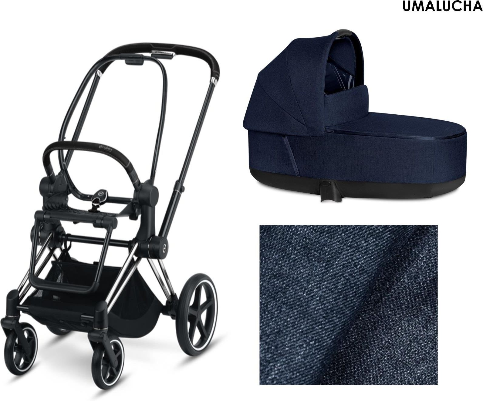 cybex priam midnight blue plus