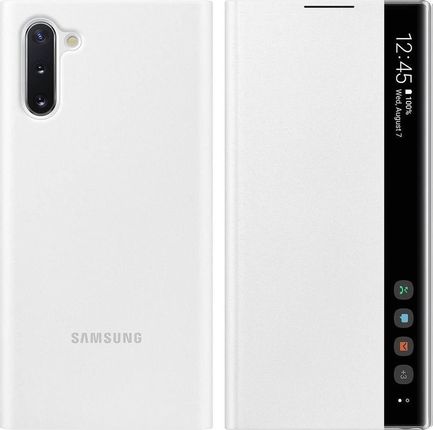 Samsung Clear View Cover do Galaxy Note 10 biały (EF-ZN970CWEGWW