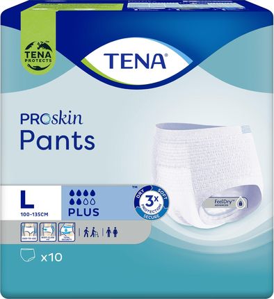 TENA Pants ProSkin Plus OTC Edition L Majtki Chłonne 10szt