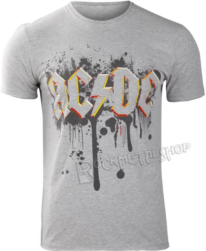 AMPLIFIED KOSZULKA AC/DC - GRAFFITI LOGO SZARY MELANŻ - Ceny i opinie ...