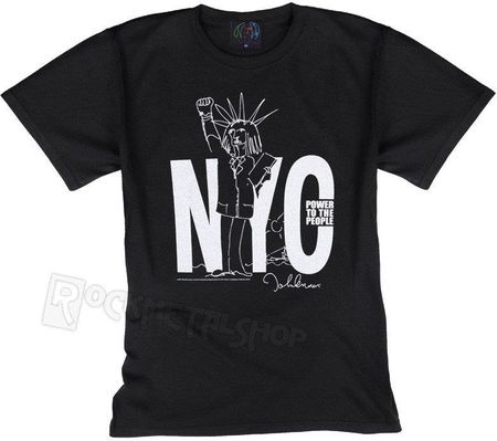 ROCK OFF KOSZULKA JOHN LENNON - NYC POWER TO THE PEOPLE - Ceny i opinie T-shirty i koszulki męskie QLIR