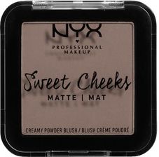 Zdjęcie NYX Professional Makeup Sweet Cheeks Creamy Powder Blush Matte Róż 09 So Taupe 5 g - Wągrowiec