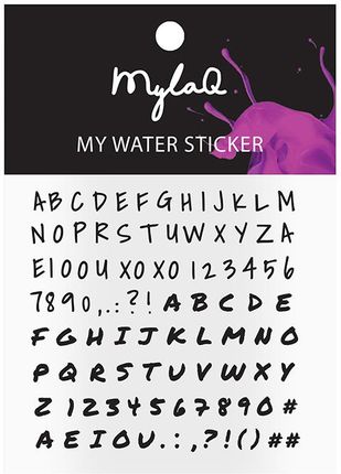 Mylaq Naklejki Na Paznokcie My Alphabet Sticker 