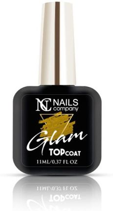 Nails Company GLAM TOP COAT GOLD 11 ml bez przemywania