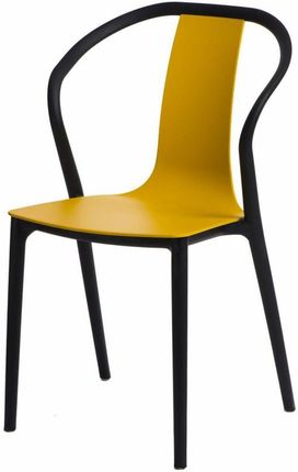 D2 Krzesło Bella Czarny Żółty