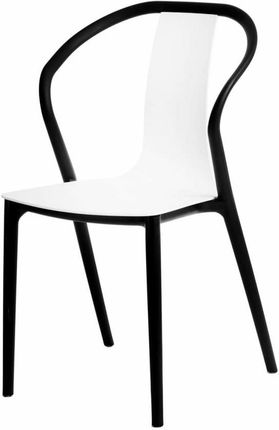D2 Krzesło Bella Czarny Biały