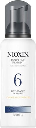 Nioxin System 6 Cleanser Treatment Kuracja Przeciw Wypadaniu: Włosy Normalne Widocznie Przerzedzone Grube 200 ml