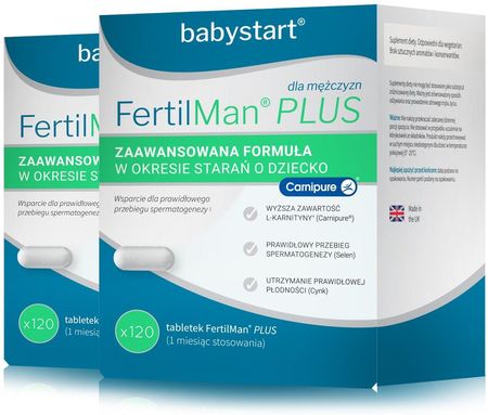 FertilMan Plus zestaw, 2 x 120 tabletek