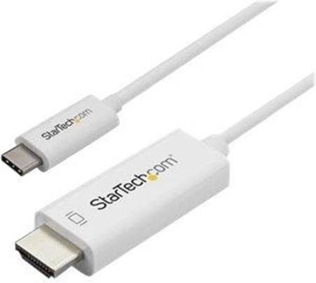 StarTech.com 2m (6 ft.) USB-C to HDMI Cable - 4K at 60Hz - White - external video adapter - VL100 - white (CDP2HD2MWNL)