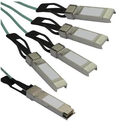 Cisco QSFP-4X10G-AOC3M Compatible QSFP+  Breakout  Cable - 3 m - breakout cable - 3 m - black (QSFP4X10GAO3)